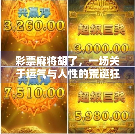 彩票麻将胡了，一场关于运气与人性的荒诞狂欢