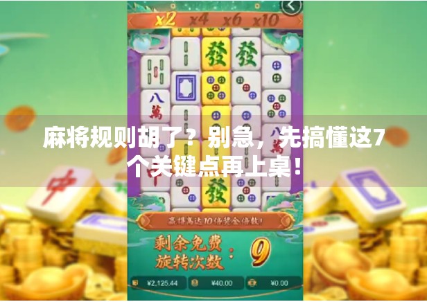 麻将规则胡了?别急,先搞懂这7个关键点再上桌!