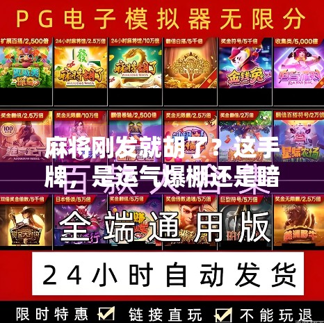 麻将刚发就胡了?这手牌,是运气爆棚还是暗藏玄机? 麻将刚发就胡了?这手牌,是运气爆棚还是暗藏玄机?