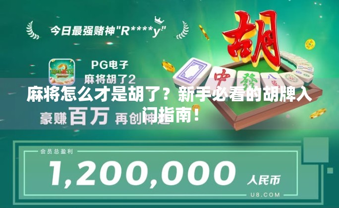 麻将怎么才是胡了?新手必看的胡牌入门指南! 麻将怎么才是胡了?新手必看的胡牌入门指南!